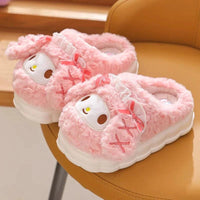 Kuromi & My Melody Fluffy Cloud Slippers