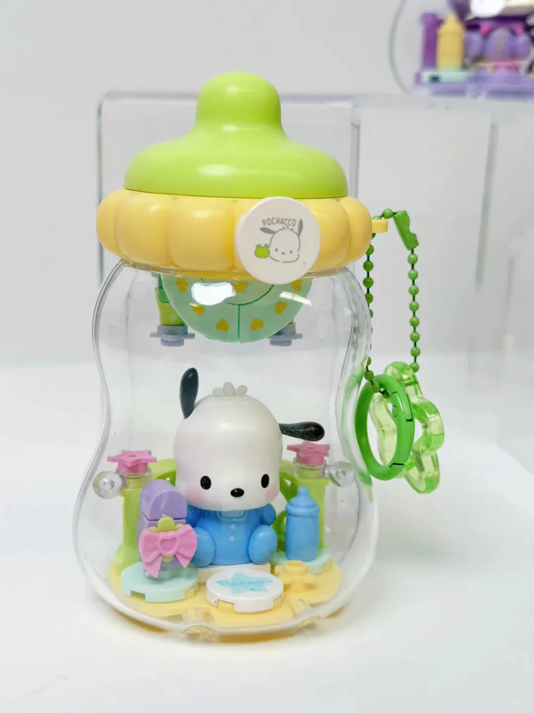 Sanrio Characters Baby Bottle Building Blocks Blind Box Keychain - Bear Hugs
