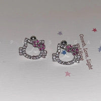 Sparkling HelloKitty Whisper Ear Cartilage Clips