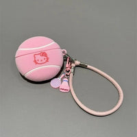 Hello Kitty Pink Tennis Ball AirPod Case with Bracelet Charm - Bear Hugs