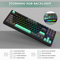 ATTACK SHARK M87 Wireless Mechanical Keyboard - Bear Hugs
