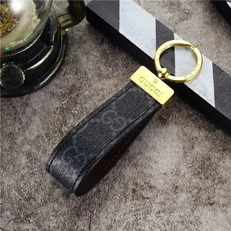 Signature Loop Premium Leather Keychain