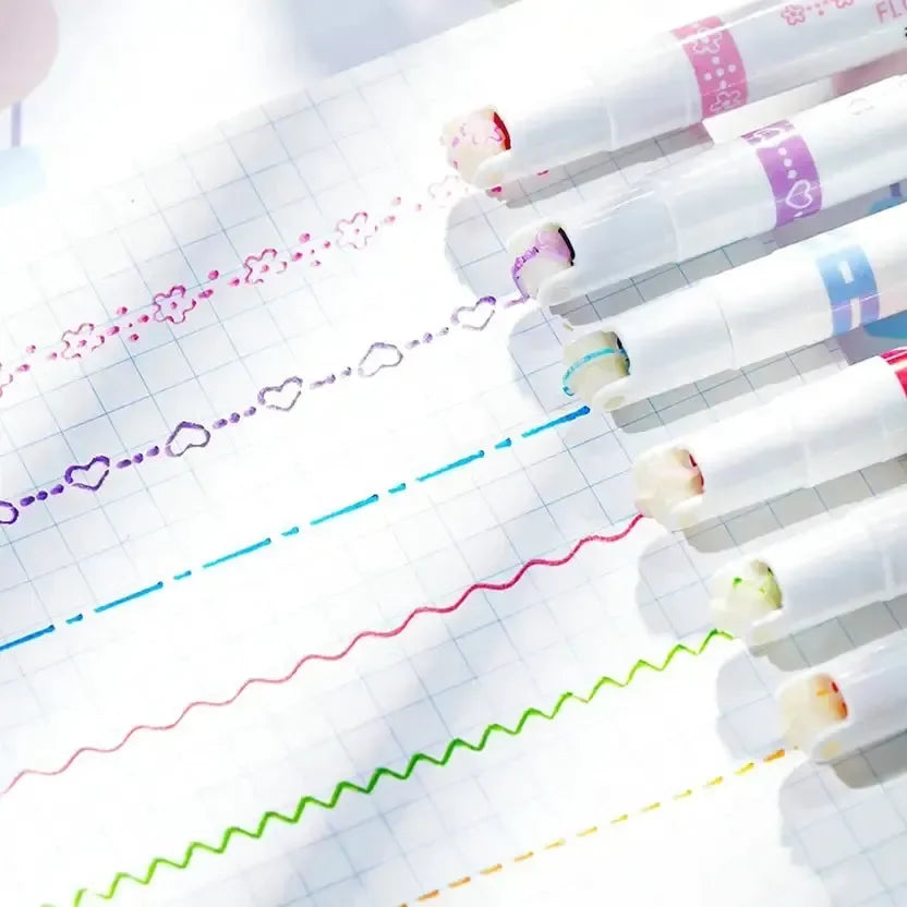 Smooth Glide Linear Highlighter (Set Of 6)