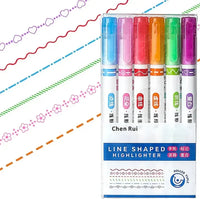 Smooth Glide Linear Highlighter (Set Of 6)