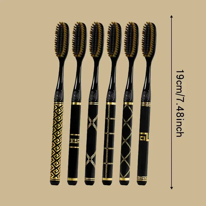 Black and Gold Luxury Toothbrush Set