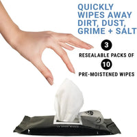 Simple Shine Shoe Cleaning Wipes (Set of 30)