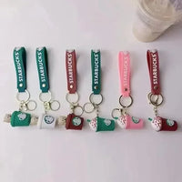 Bear-ista Brews Starbucks Cup Keychain