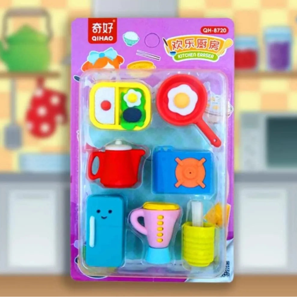 Kitchen Appliances Shape Eraser (7 Pcs)