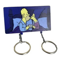 Simpsons Comfort Zone Couple Keychain