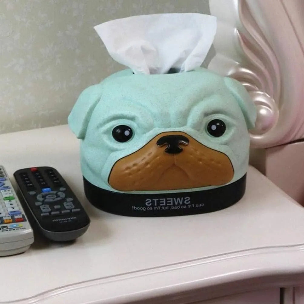 Adorable Dog Face Tissue Box