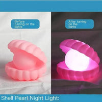 Mermaid's Glow Pearl Shell Night Light