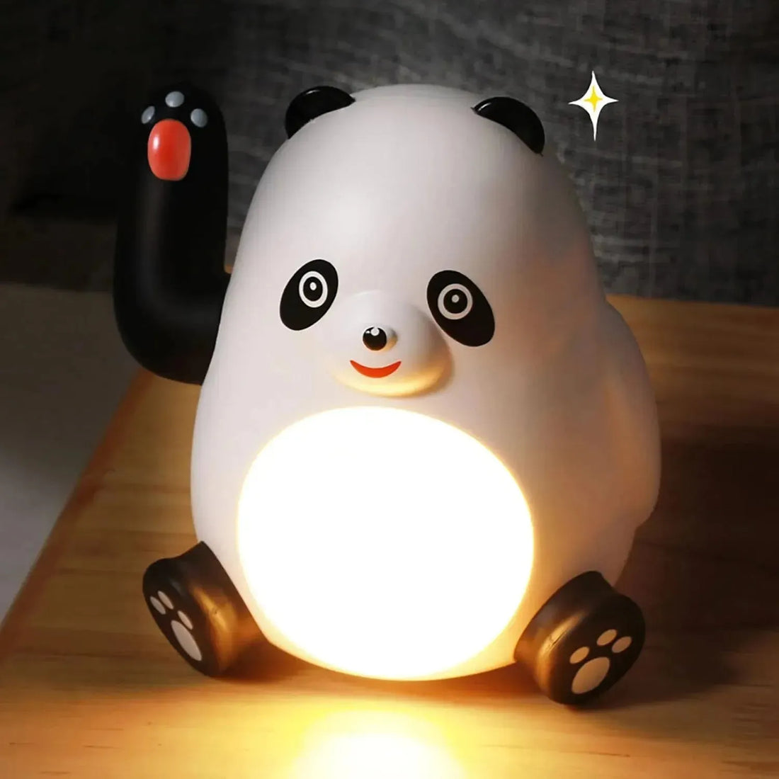 Hand Waving Panda Night Lamp