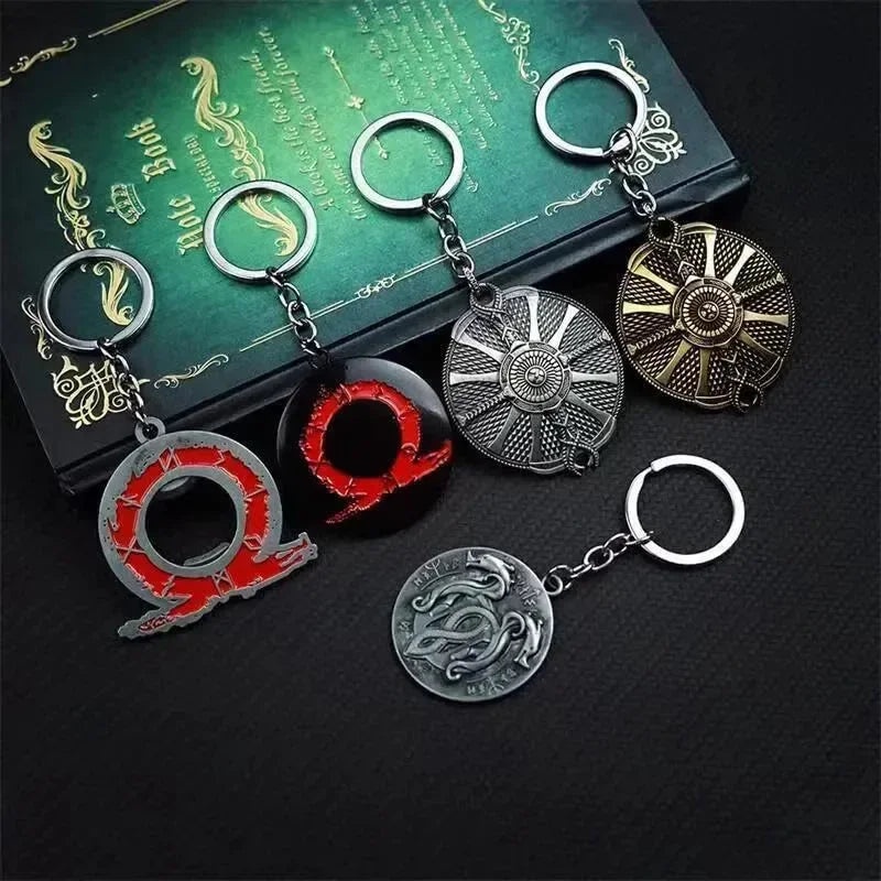 God of War Metal Keychain Collection