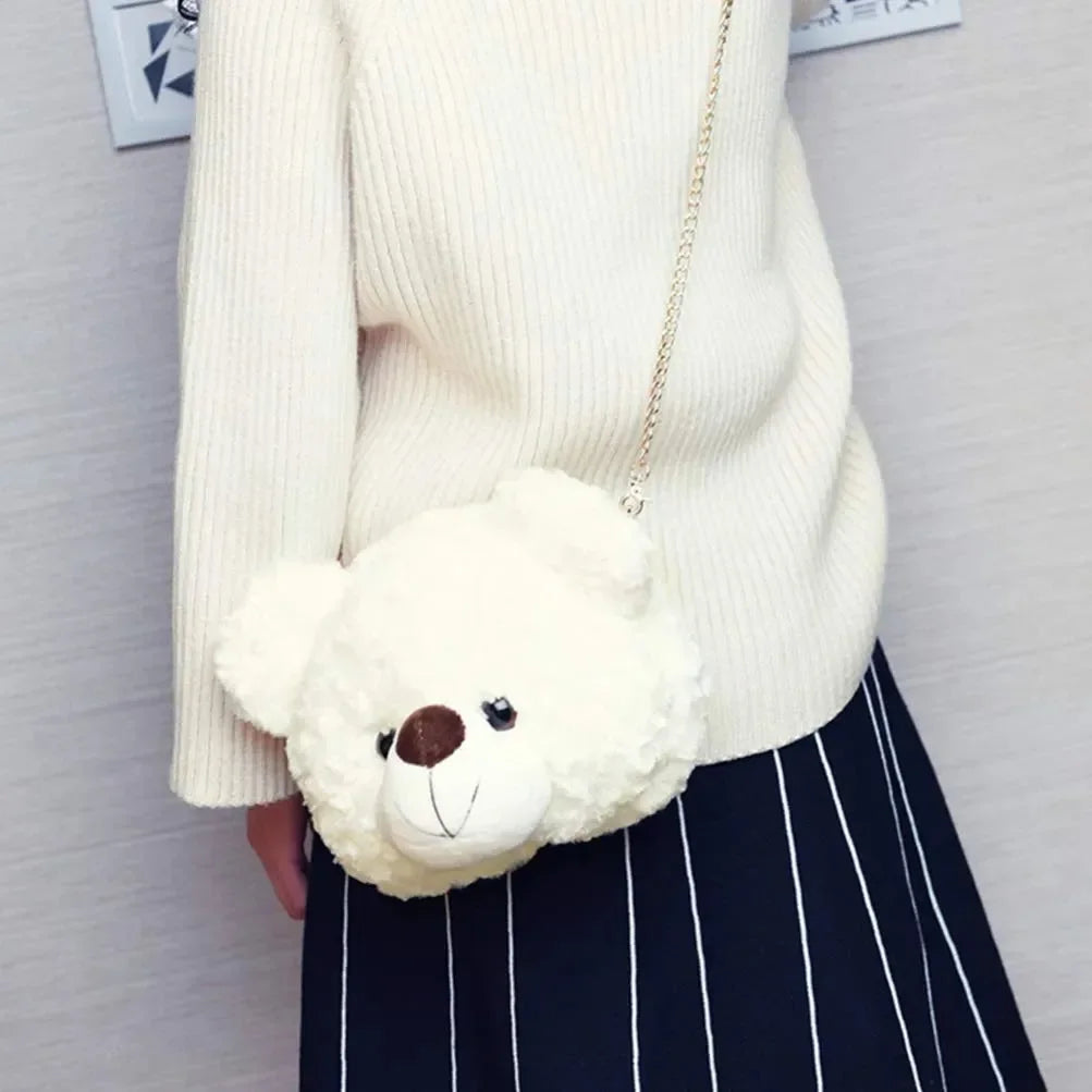 Fuzzy Fashion Teddy Sling Bag