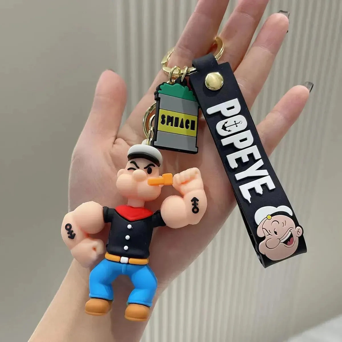 Popeye Spinach Strong 3D Keychain