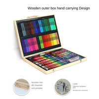 Professional Wooden Color Set Art Suitcase (251 Pcs)