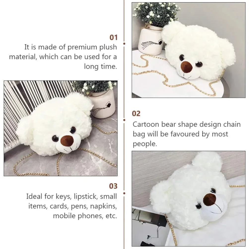 Fuzzy Fashion Teddy Sling Bag