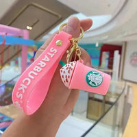 Bear-ista Brews Starbucks Cup Keychain