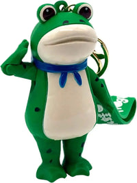 Press-To-Salute Frog Keychain