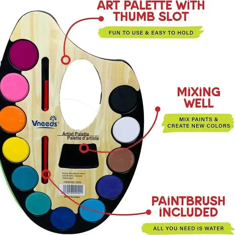 Artistic Watercolor Painting Palette (Set of 12)