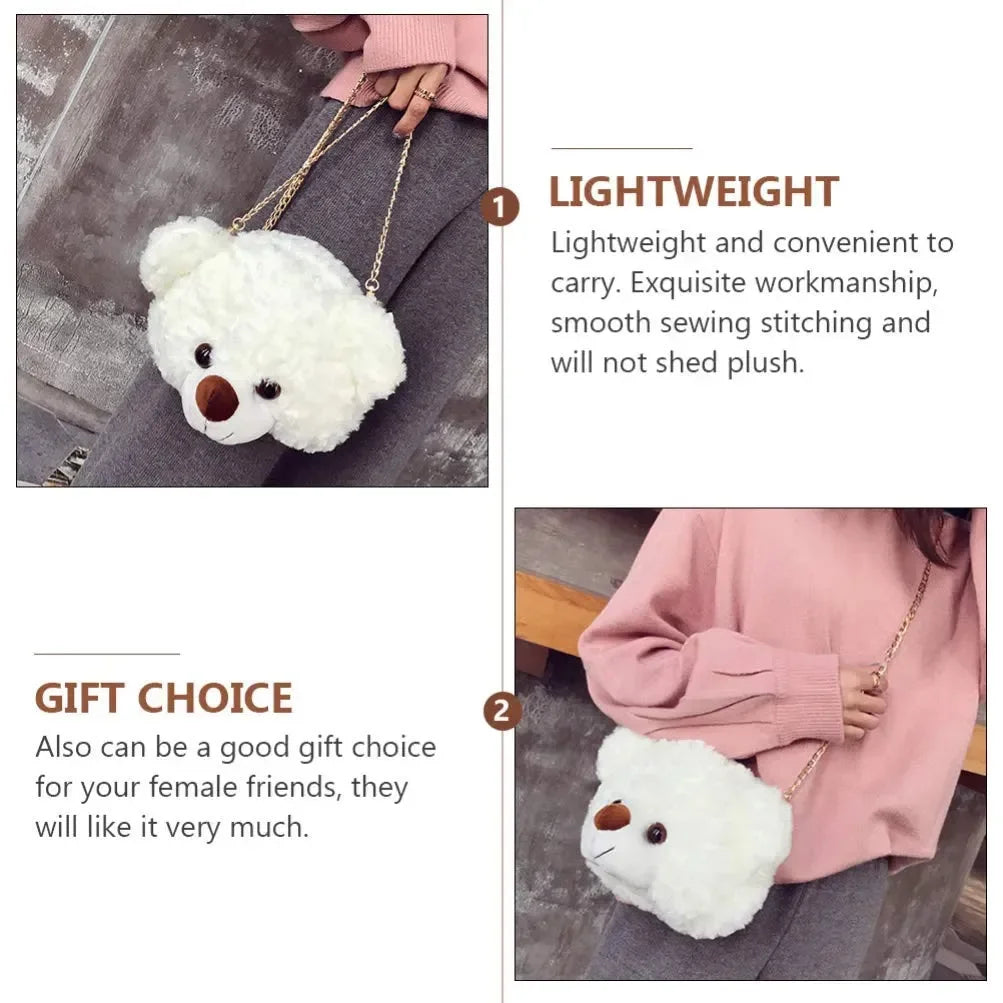 Fuzzy Fashion Teddy Sling Bag