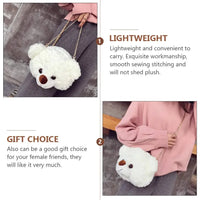 Fuzzy Fashion Teddy Sling Bag