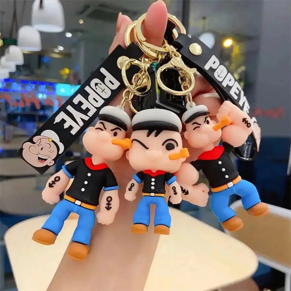 Popeye Spinach Strong 3D Keychain