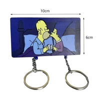 Simpsons Comfort Zone Couple Keychain