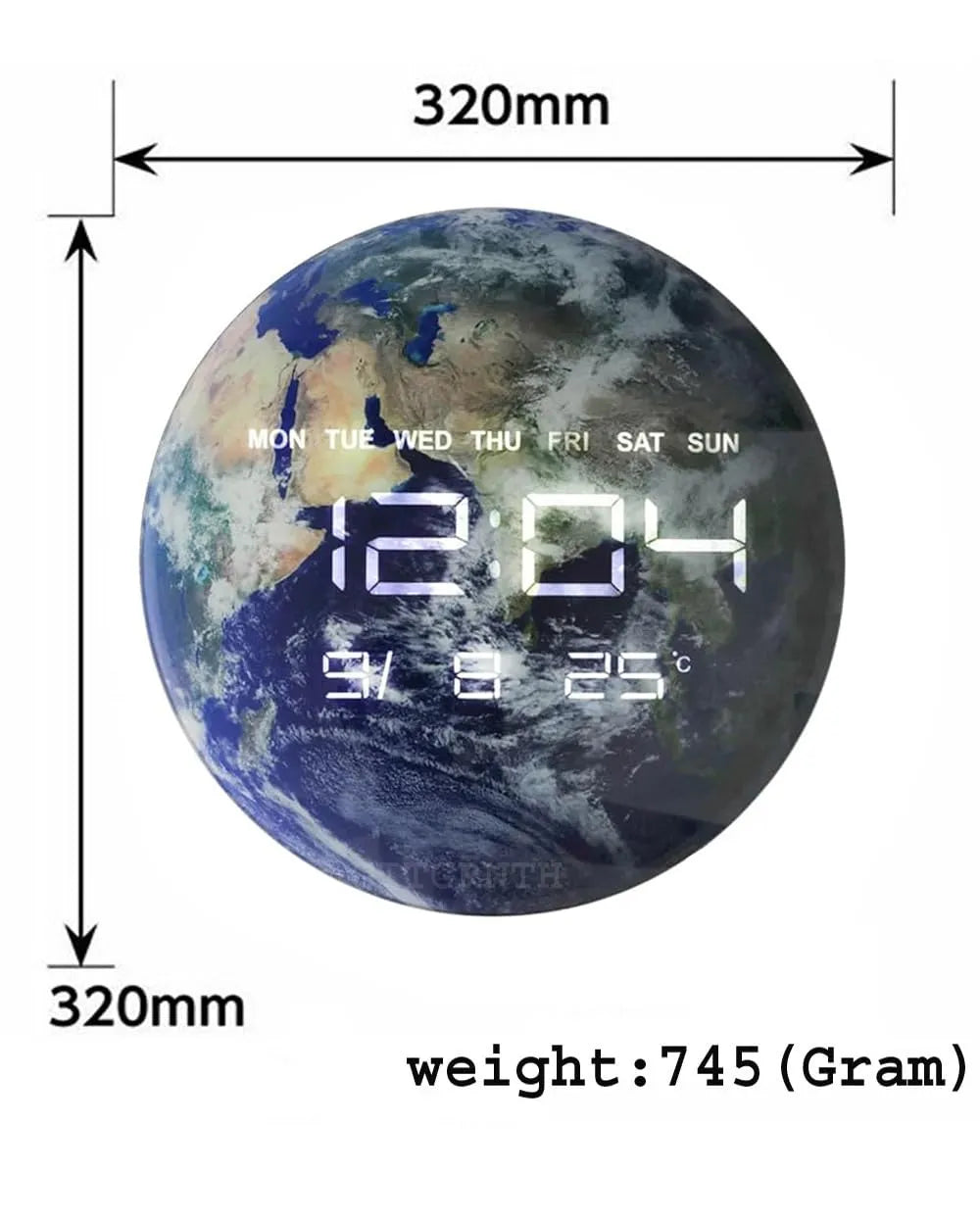 Celestial Time 3D Wall Clock