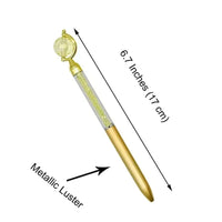 Crystal Globe Earth Ballpoint Pen