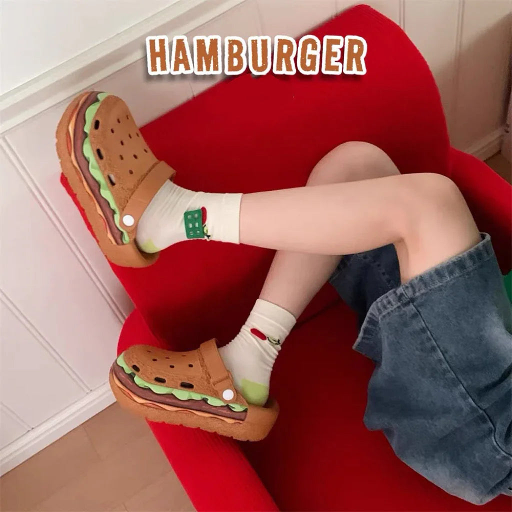 Kawaii Hamburger Slippers PN7099 - Bear Hugs