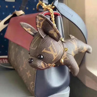 French Bulldog Monogram Luxe Keychain