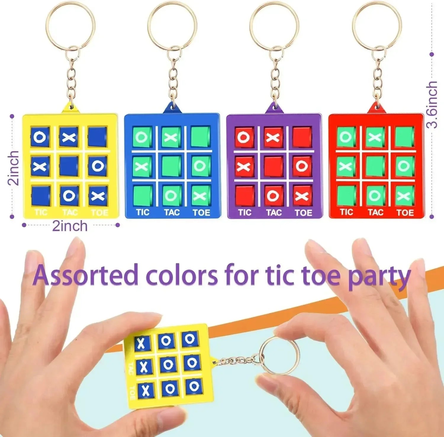 Pocket XO Tic Tac Toe Keychain