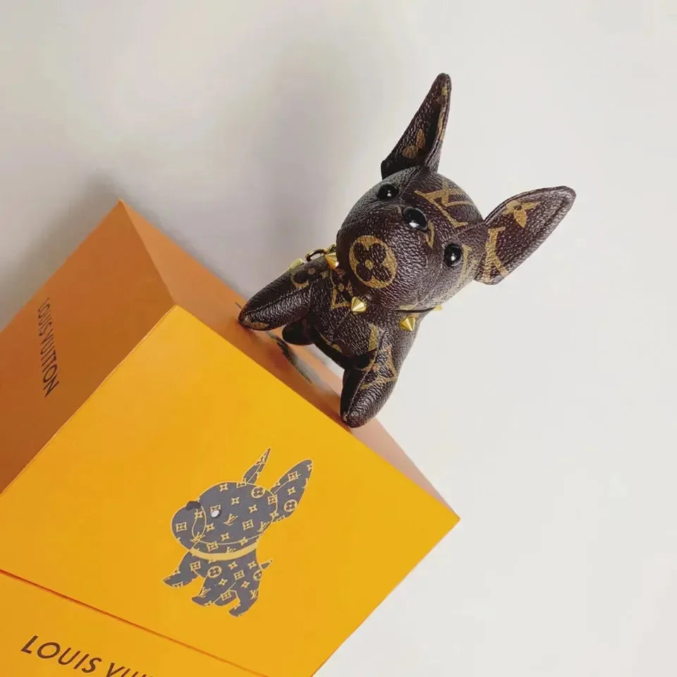 French Bulldog Monogram Luxe Keychain