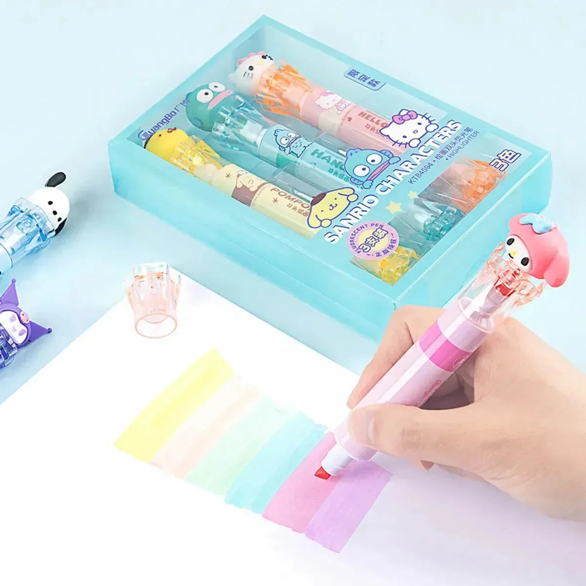 Sanliou Trio Dual-Tip Highlighter Set (Set of 3)