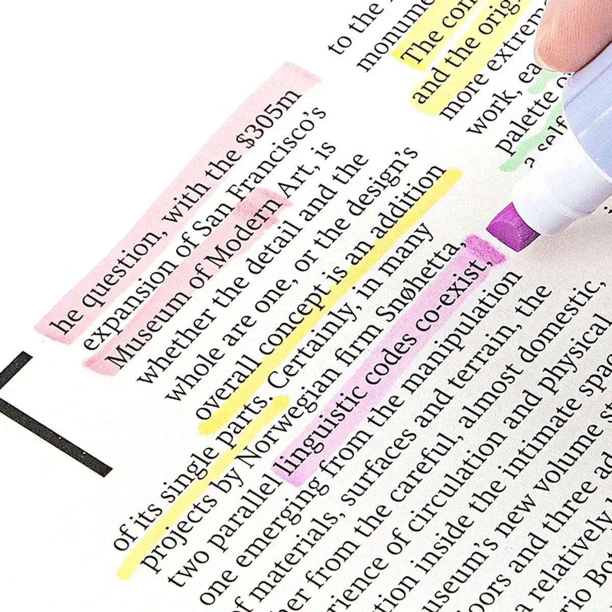 Sanliou Trio Dual-Tip Highlighter Set (Set of 3)