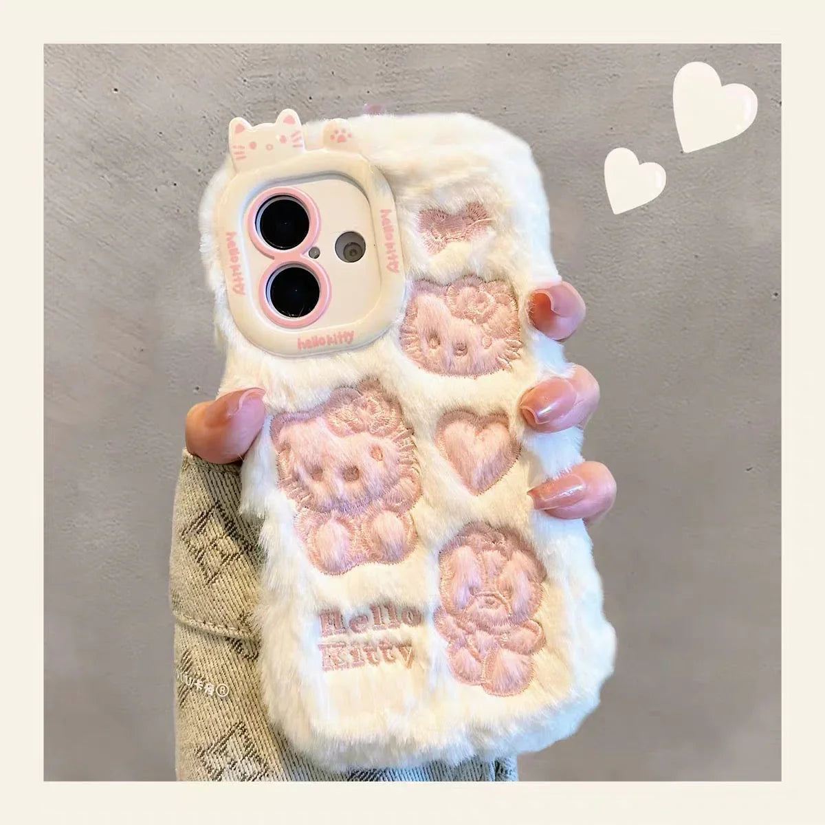 Fashion Soft Kitty Phone Case for iPhone 12/12pro max/13/13pro/13pro max/14/14pro/14pro max/15/15pro/15pro max/16/16pro/16pro max PN6857 - Bear Hugs