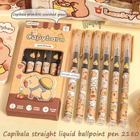 Capybara Liquid Ball Pen (6 Pcs)