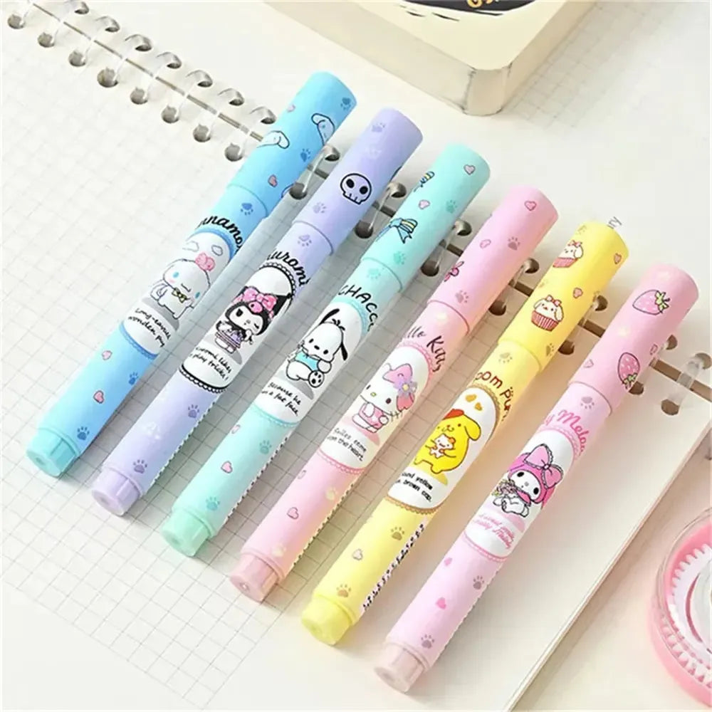 Sanrio Kawaii Pouch Highlighter (Set of 6)