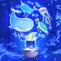 Bunny Tail Carousel Projector Night Lamp - Bear Hugs