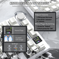 ATTACK SHARK X820Ultra Tri-mode Gasket Mechanical Keyboard - Bear Hugs
