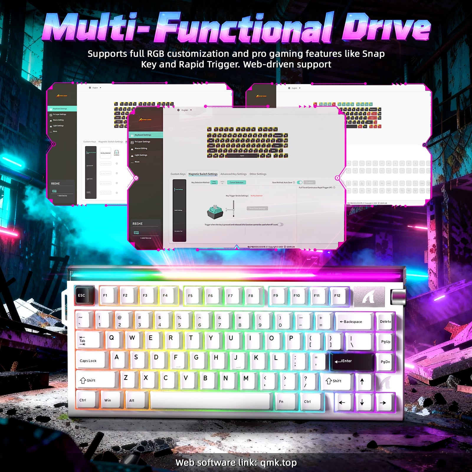ATTACK SHARK R85 HE Rapid Trigger Keyboard