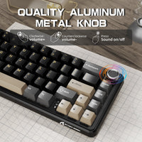 ATTACK SHARK X66 Wireless Mechanical Keyboard with 8K Coiled Cable - Bear Hugs