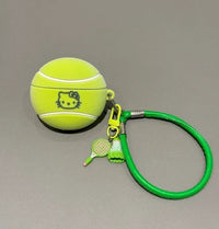 Hello Kitty Pink Tennis Ball AirPod Case with Bracelet Charm - Bear Hugs