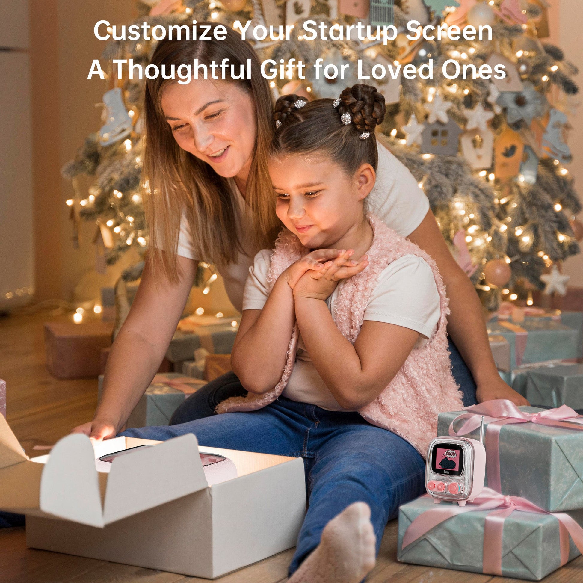 Divoom Tiivoo-2 Photo Album & Bluetooth Speaker - Bear Hugs