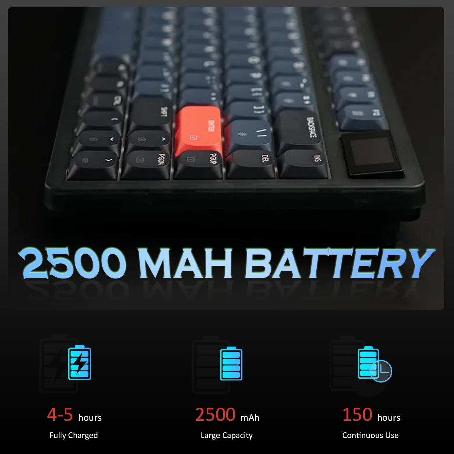 ATTACK SHARK x AJAZZ AK832 Mechanical Keyboard - Bear Hugs