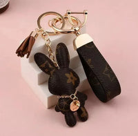 Charming Bunny Monogram Keychain