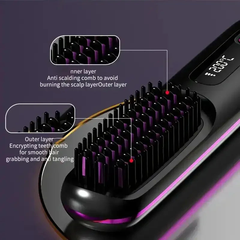 Sleek & Go Wireless Hair Straightener Comb