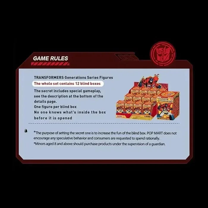Pop Mart Transformers Generations Blind Box