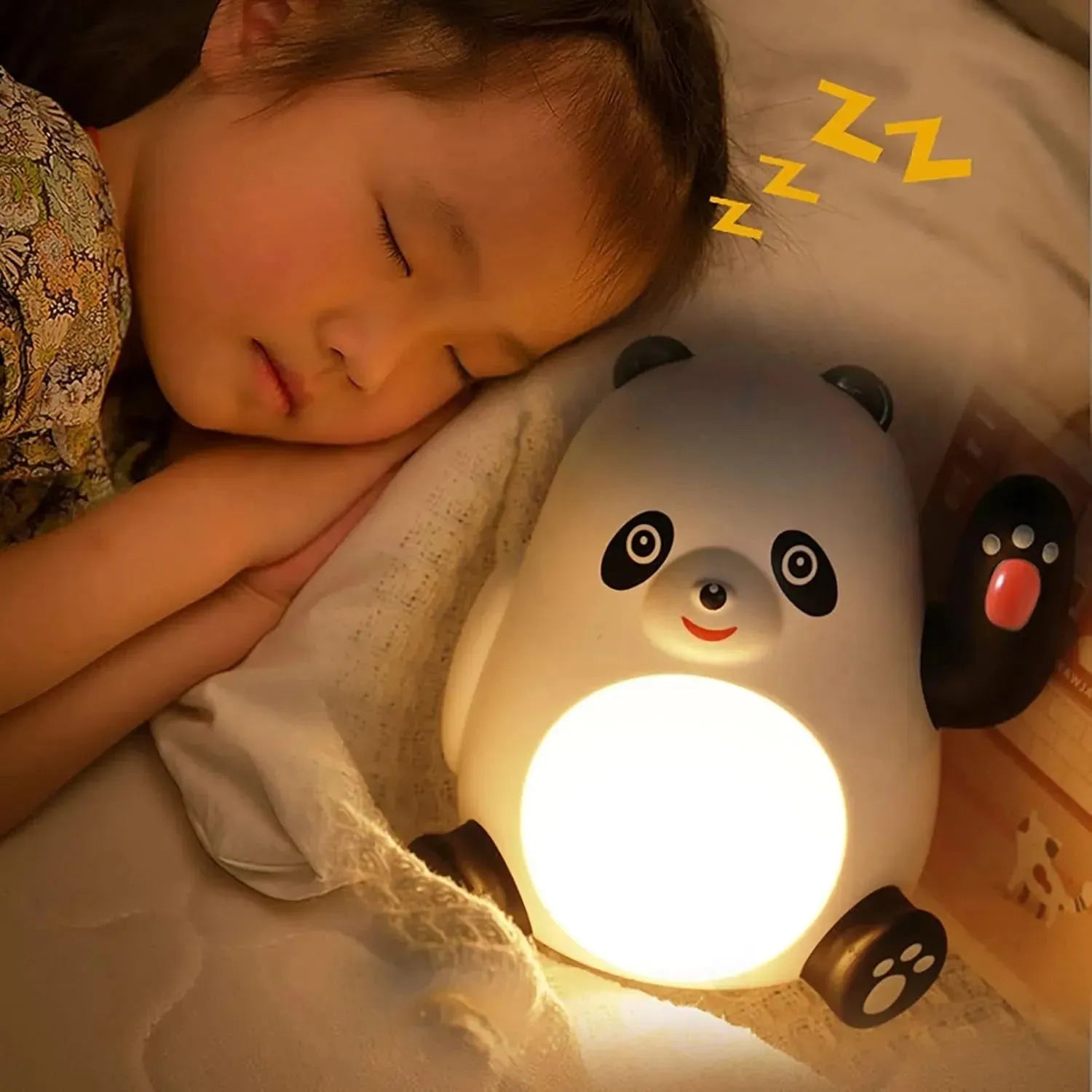 Hand Waving Panda Night Lamp